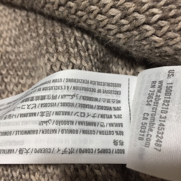 Abercrombie Fitch Houndstooth Plaid Open Front Cardigan Sweater Women’s XS FLAW - Picture 8 of 9